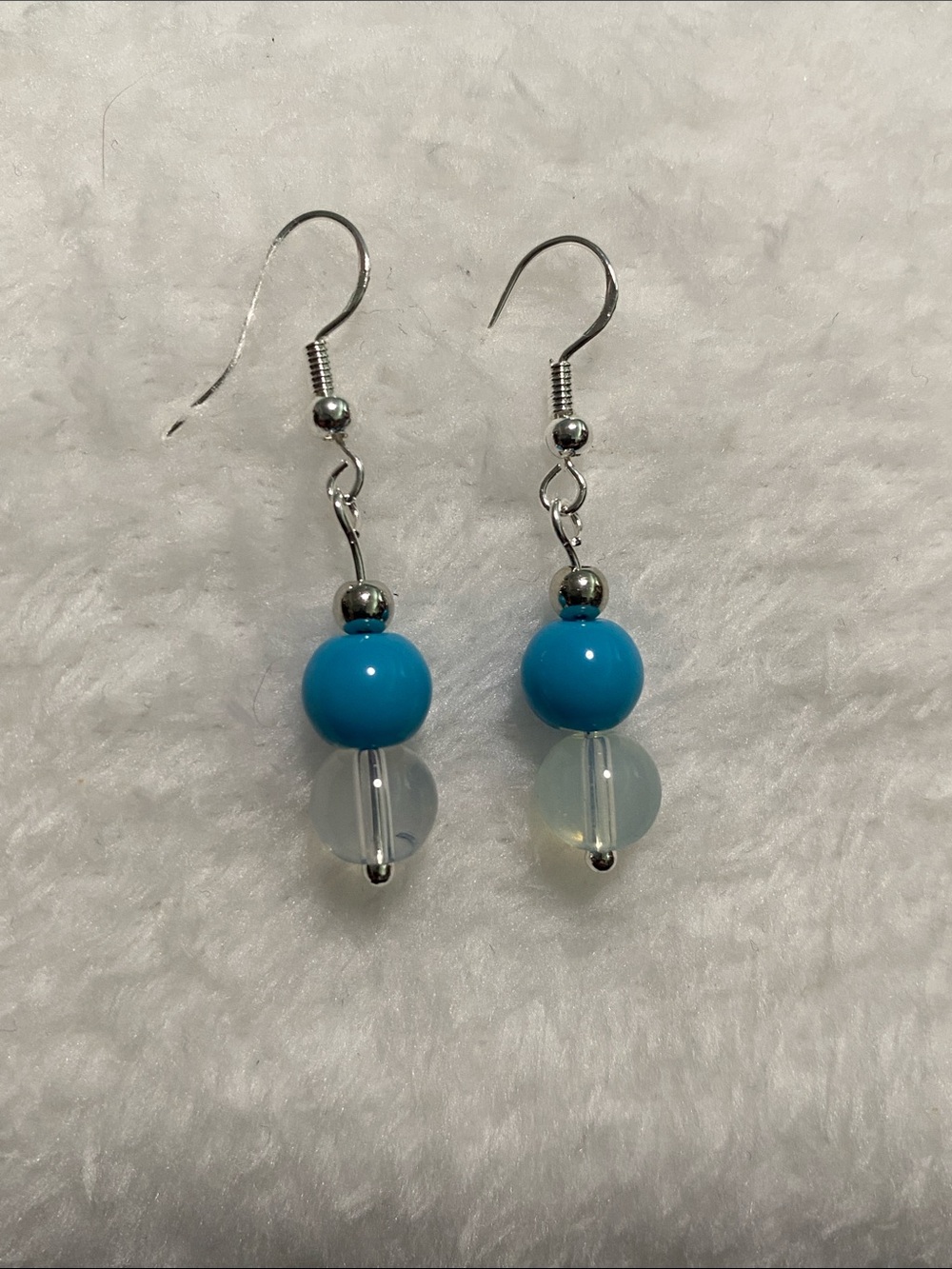 Blue Bead Drop Earrings by Good Vibes Only 🏖️